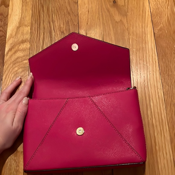 Hot pink Kate Spade Cedar Street Leather Envelope Crossbody - Picture 5 of 13